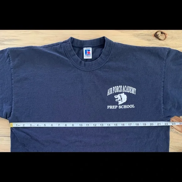 Vintage 90’s Russell Athletic Air Force Academy Prep School Tshirt - Picture 5 of 7